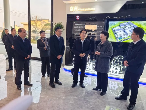九江市委领导一行实地调研宇创有机硅项目